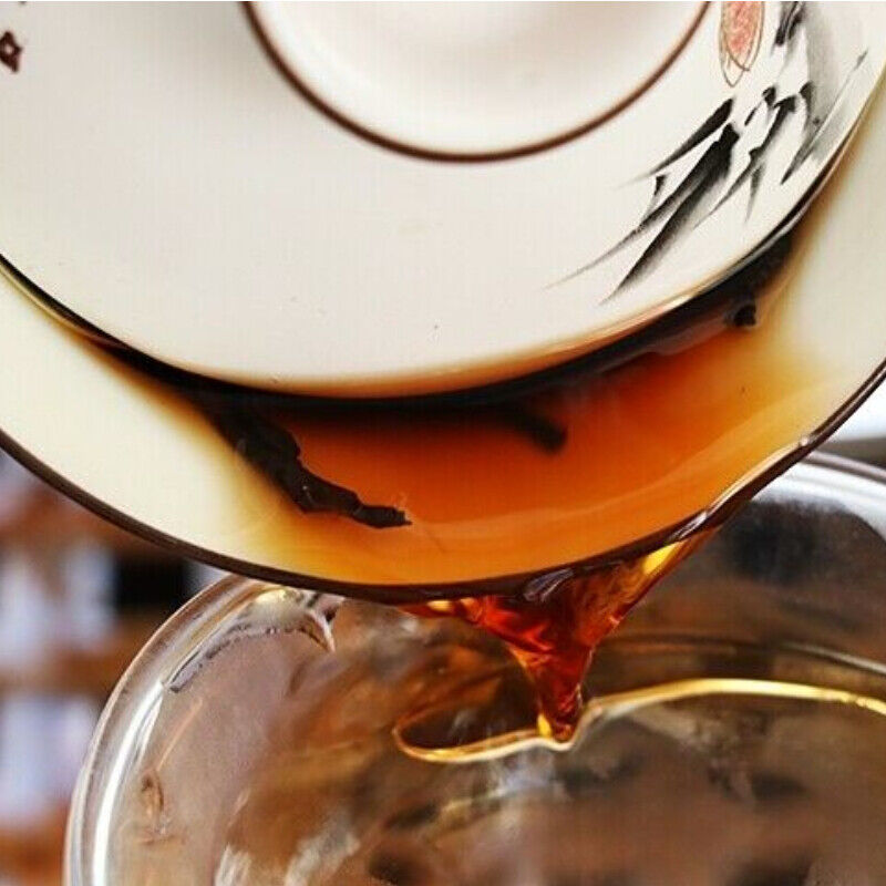 HelloYoung Cake Ba Jiao Ting Li Ming 7590 Yunnan Ripe Qizibing Tea Aged RIpe Puer Tea 357g