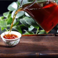 HelloYoung Healthy Palace Puerh Cooked Tea Cake Premuim Pu-Erh Dark Tea 357g