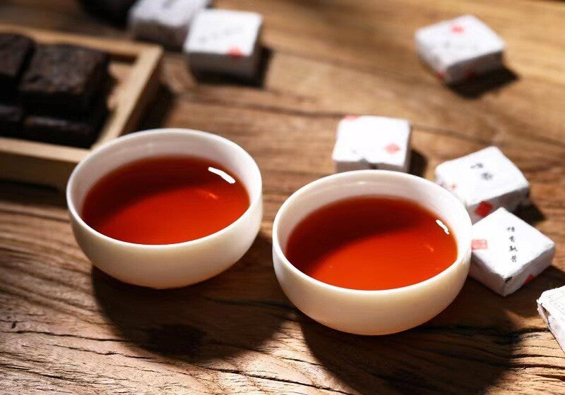 500g Yunnan Small Square Brick Pu'er Tea Banzhang Brick Tea Aged Pu'er