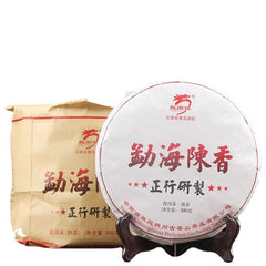 HelloYoung 380g Organic Cooked Tea Top Menghai Big Tree Pu'er Tea Slimming Black Tea 勐海陈香