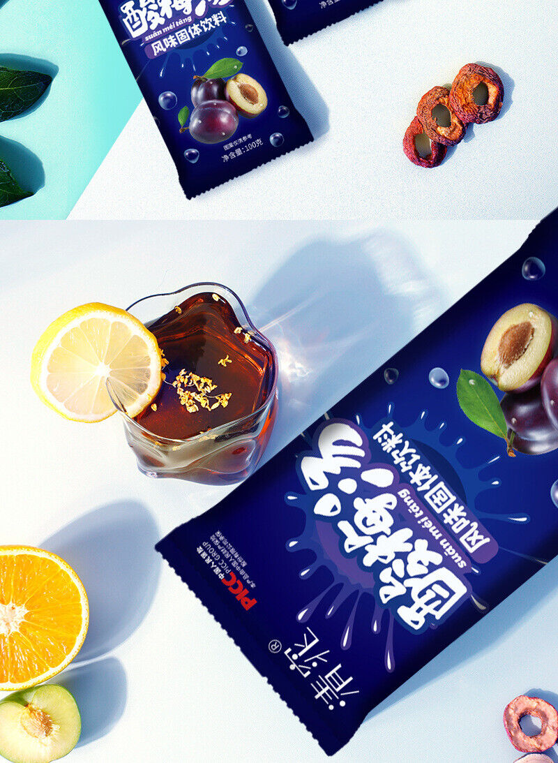 Sour Plum Soup Powder Flavoured Drink Instant Juice Chilled Sour Plum Soup