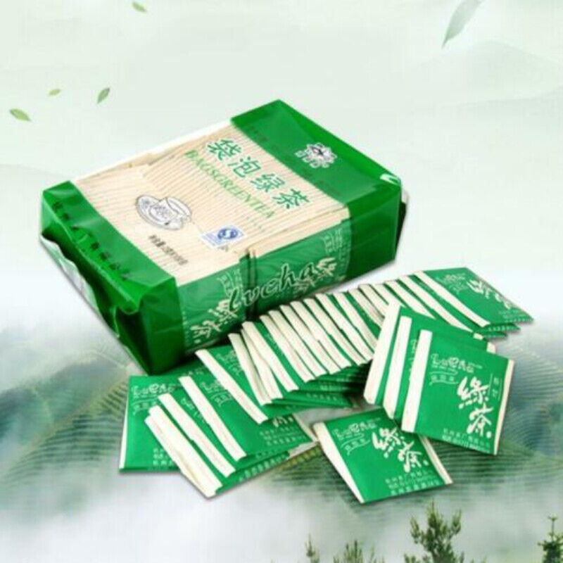 HelloYoung 2g*100bags Longjing Tea Teabags 200g Chinese Green Tea Dragon Well Green Tea Bag