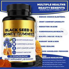Honey Black Seed Oil Fudge Heads Black Seed Oil Gummies Black Grass Seeds