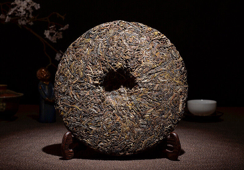 Puerh Tea Raw Tea Cake Smooth Bamboo Liang Zi Raw Tea Cake Pu'er Cake Tea 357g