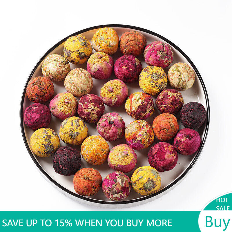 500g 10 Kinds Chinese Mix Blooming Tea Balls Flowers Flowering Tea Buds