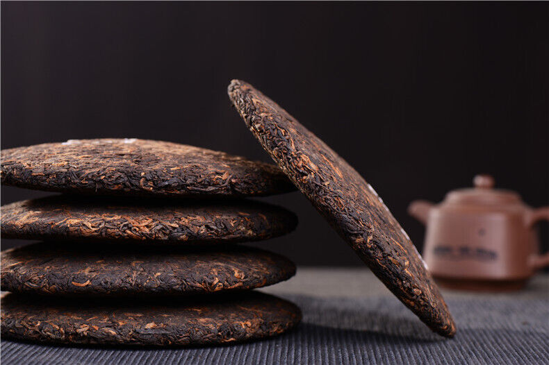 357g云南普洱茶熟茶 饼茶 Ripe Tea 357g Yunnan Pu'er Tea Cake Tea