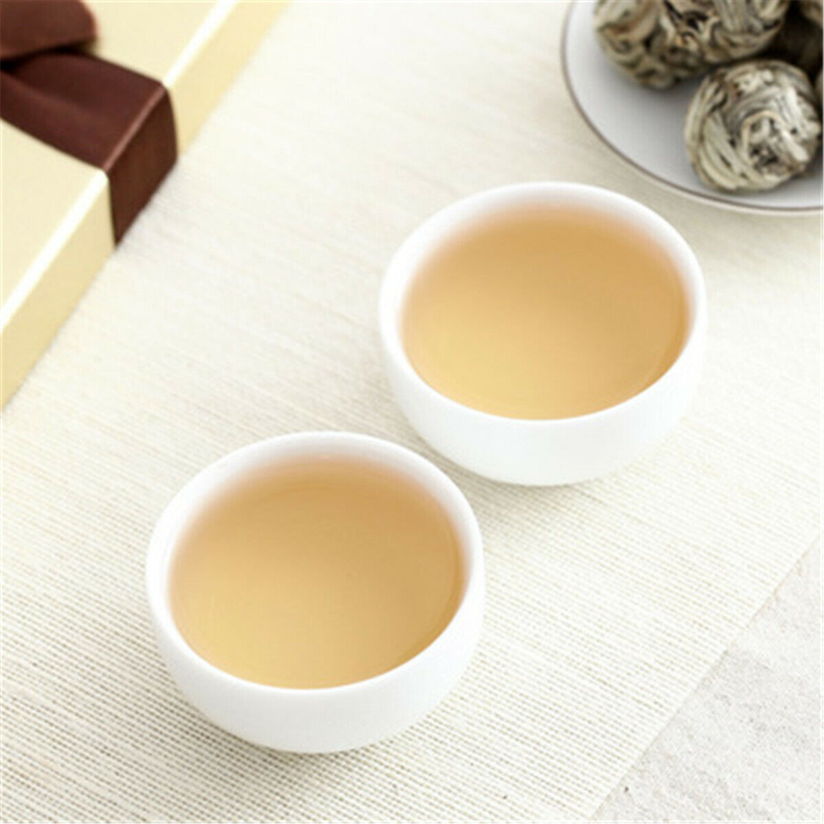 HelloYoung Shaped Handmade White Tea Bai Hao Yin Zhen Silver Needle Compressed Tea Ball