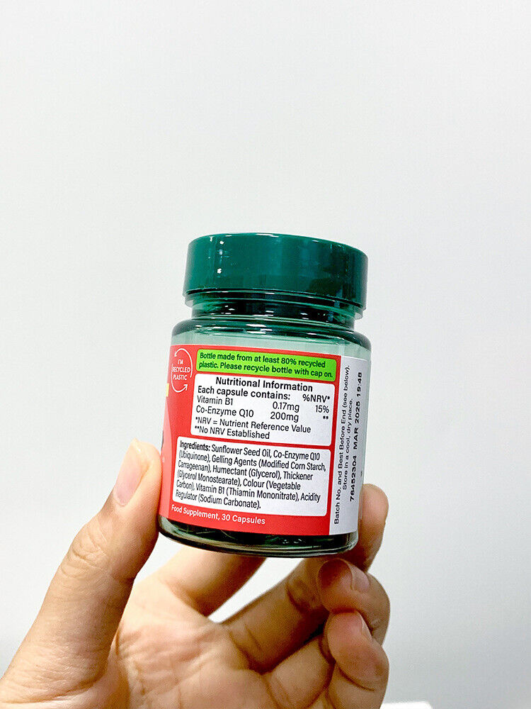 Holland Barrett HB Coenzyme Q10 Soft Capsules 200mg UK 30 Capsules