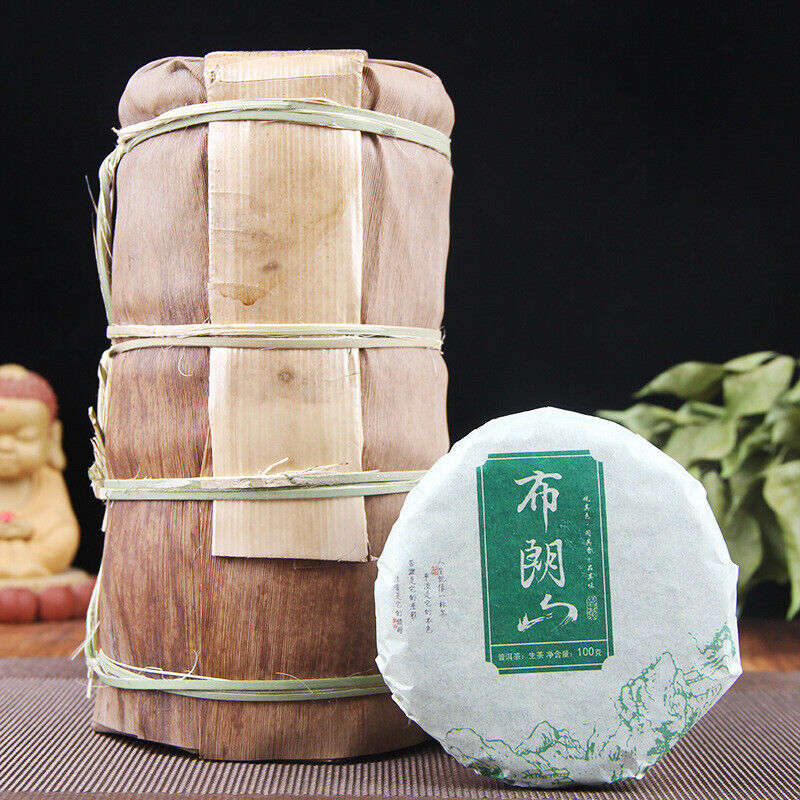 HelloYoung 100g Pu-erh Raw Tea Cake 普洱生茶饼布朗山普洱七子饼圆茶生饼100克小饼茶叶