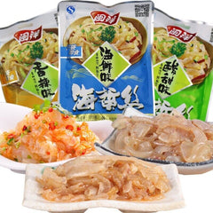 Instant Jellyfish Snack Seafood Flavor 150g 3 Bags with Seasoning Chinese