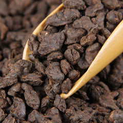HelloYoung Handmade Bamboo Basket Yunnan Ripe Pu-erh Tea Packing GiftCooked Puerh Tea 500g
