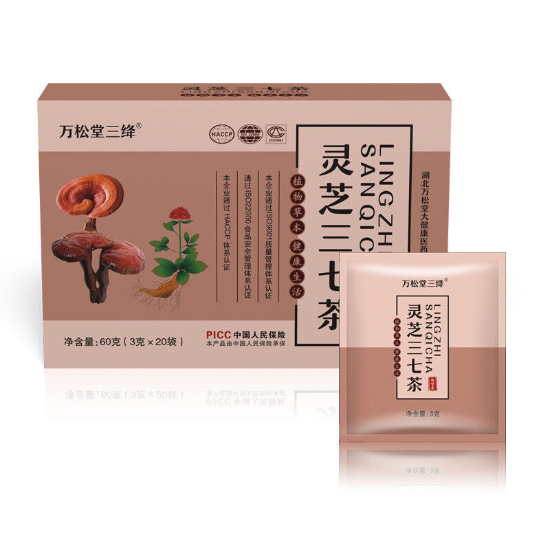 Ganoderma Lucidum Panax Ginseng Tea Chrysanthemum Sanqi Lingzhi Bag Tea 60g