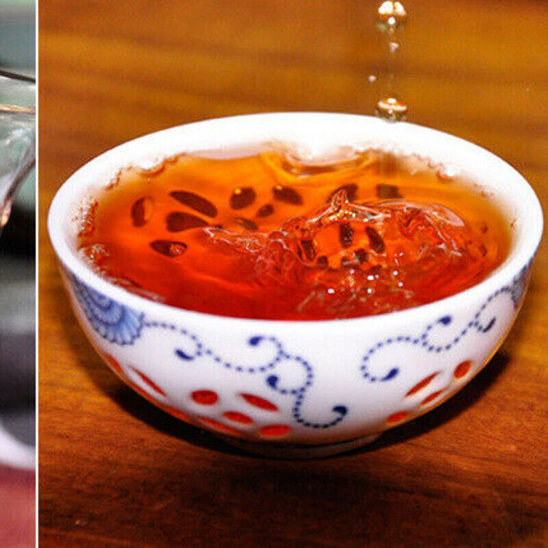 HelloYoung Ripe Pu-Erh Tea Cake 357g Ancient Tree Black Tea Gift Yunnan Puerh Tea 7598