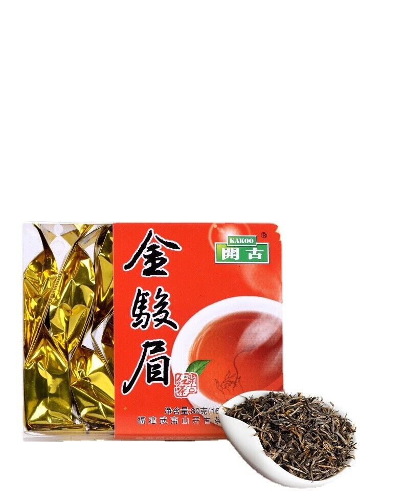 HelloYoung Jinjunmei Fujian Wuyishan Min Black Tea Tea Bagged Tea 16 Packs/Box 80g