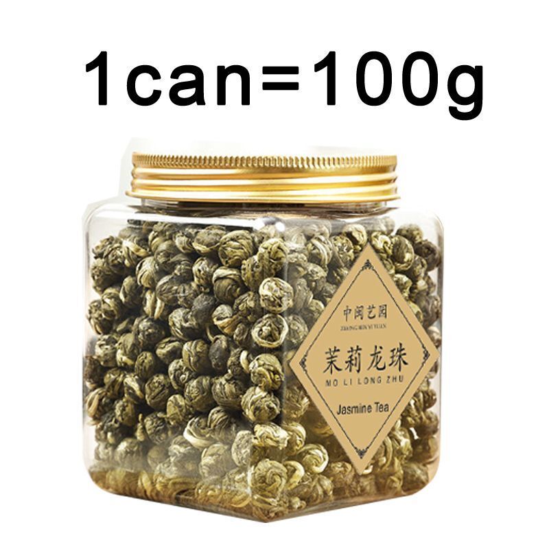HelloYoung New Jasmine Tea Canned Natuiral Organic Jasmine Drago Pearl  Longzhu 125g