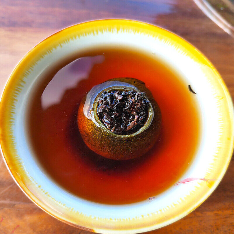HelloYoung Pu'er Cooked Tea Black Tea Xinhui Small Green Oranges Tangerine Peel 500g
