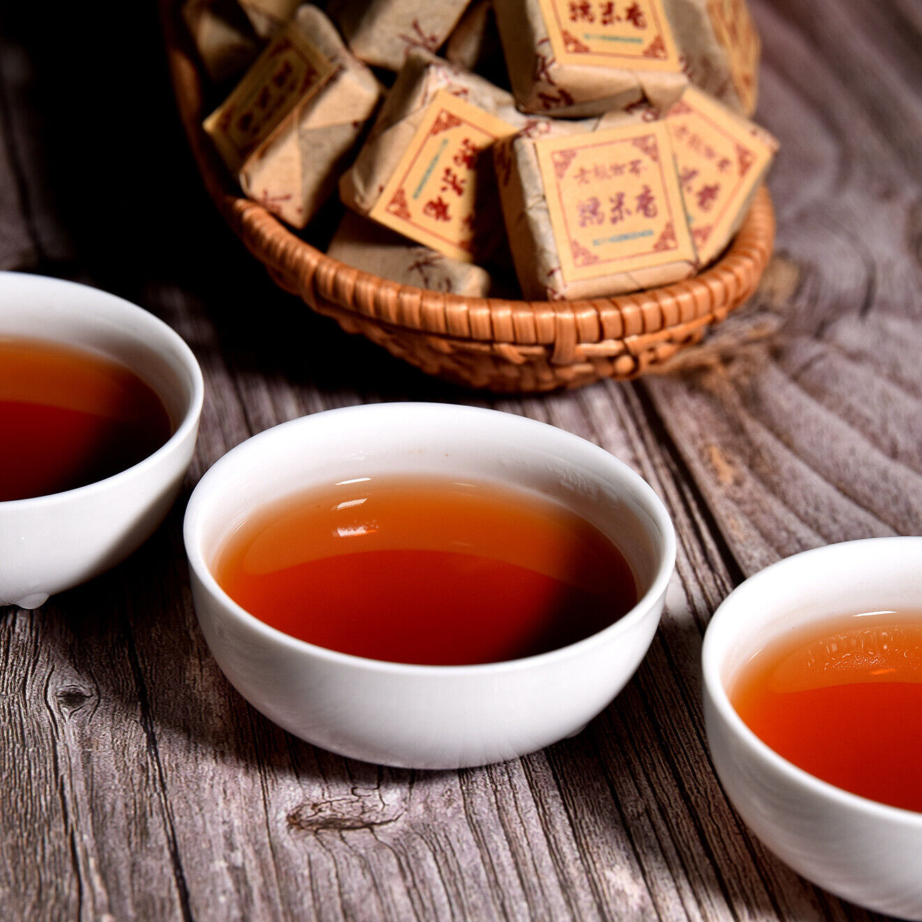 HelloYoung 500g Yunnan Pu'er tea glutinous fragrant ripe tea mini small square brick tea
