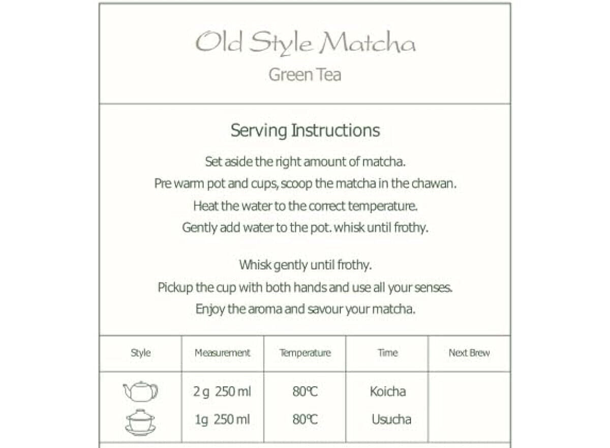 Matcha Organic Green Tea Japan - Artisan Farm - Sen Ca - 50g
