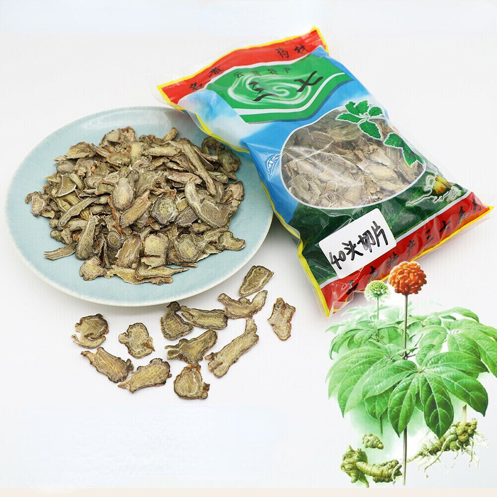 HelloYoung Dried Panax Notoginseng Slices Chinese Herbal Medicine Yunnan Sanqi Ecology Tea