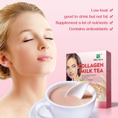 Private Label Collagen Milk Tea Glow Beauty Women Skin Whitening Tea 10g*10bags