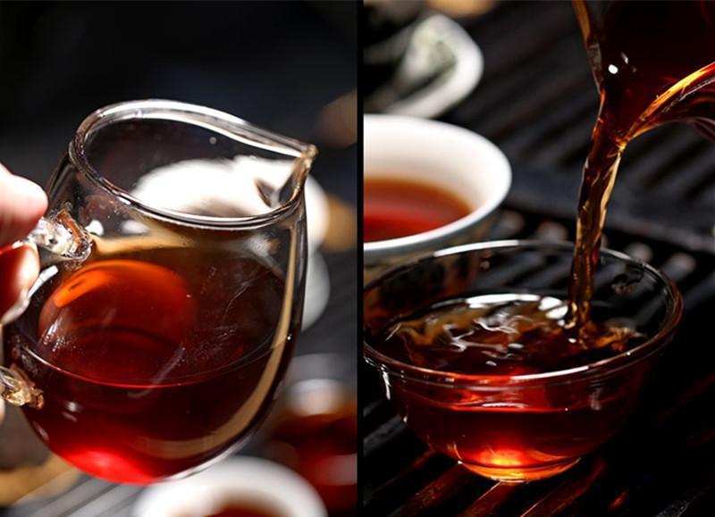 HelloYoungYunnan 357g Pu-erh Tea Puerh Ripe Tea Wishful Tea-cake Top Class Cooked Shu HelloYoung Tea