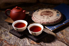HelloYoungYunnan Pu-erh tea Pu'er ripe tea Jinmao Gong cake brown tree cooked old tea cake