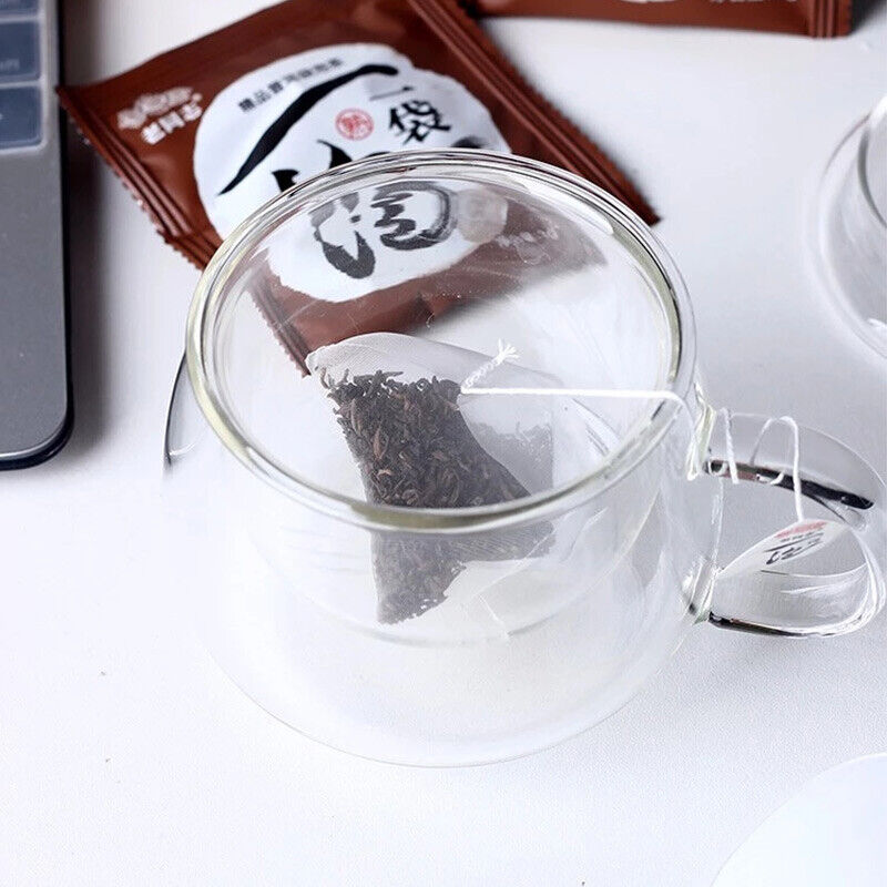 HelloYoung Lao Tong Zhi Ripe Puer Tea Bag Fast Brewing Haiwan Top-grade Puer Tea 15Bags/Box