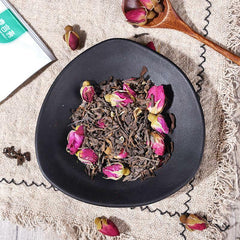 HelloYoung Triangle Tea Rose Pu'er Tea Bags Chinese Pu-Erh Black Tea 45g / 15 Bags Package