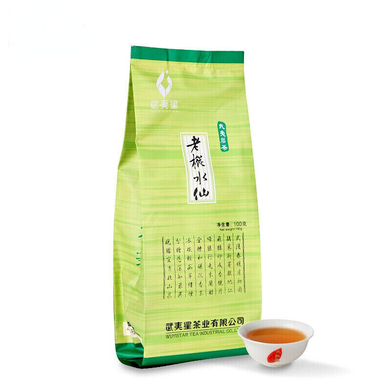 HelloYoung Yan Cha Lao Cong Shui Xian Oolong Tea China Fujian Certified Rock Tea 100g
