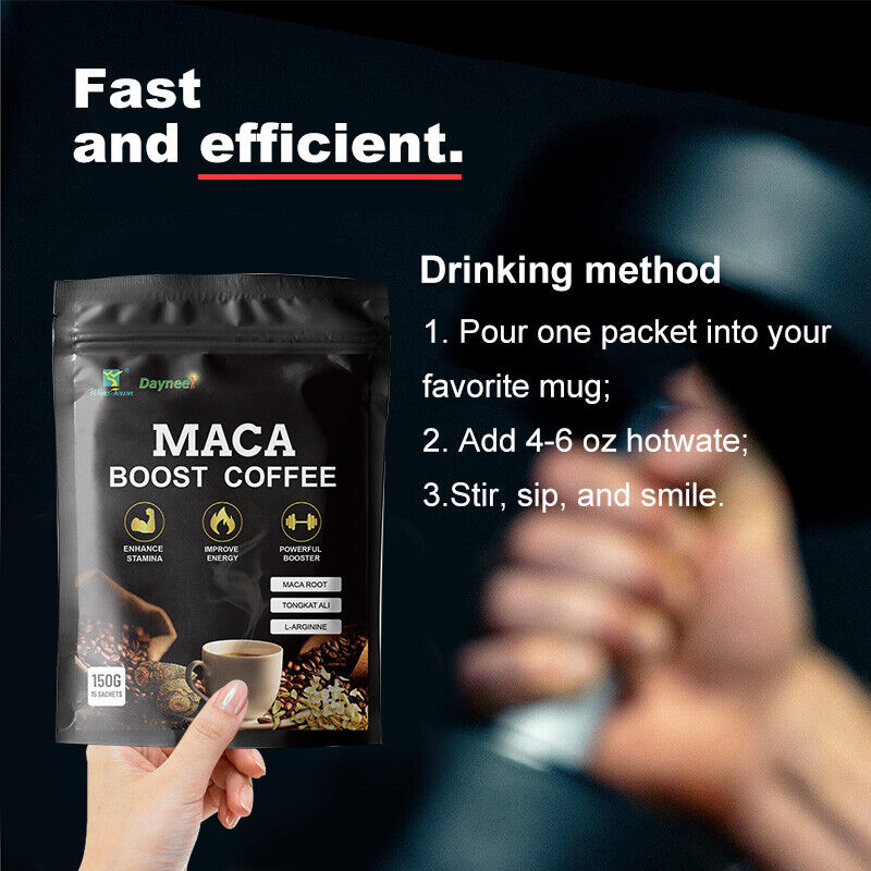 Maca Man Power Energy Extract Coffee Herbs Maca Coffee for Men Chocolate