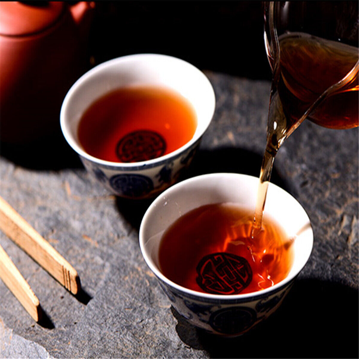 357g tea tree Yunnan Cooked Tea Pu-Erh Black Tea Ancient Pu-erh Tea Cake