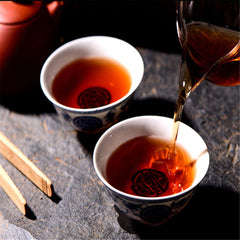 357g tea tree Yunnan Cooked Tea Pu-Erh Black Tea Ancient Pu-erh Tea Cake