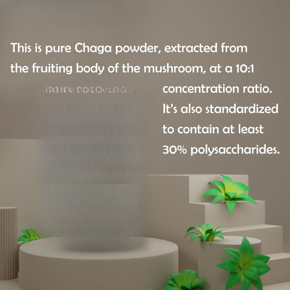Chaga Mushroom Powder Inonotus Obliquus 8.8oz - Pure Non-Gmo Chaga Extract