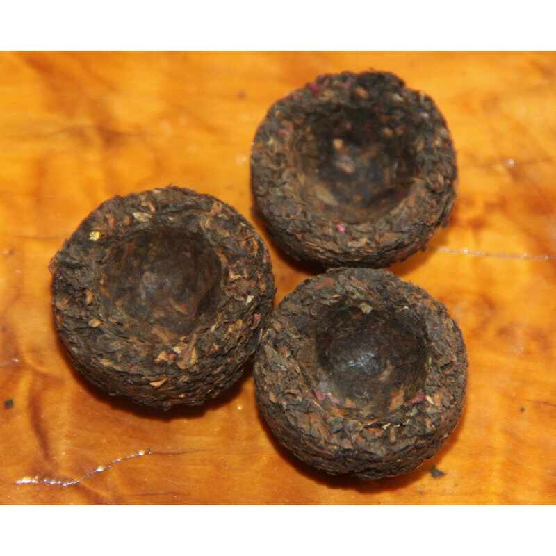 HelloYoung Pu'er Tea Mini Tuo Tea [Rose Tuo] Cooked Tea 200g In Bamboo Packed Health Care