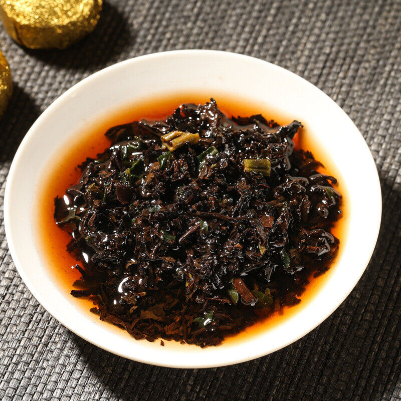 HelloYoung Yunnan Puerh Tea Ripe Tea Tuo Tea Glutinous Rice Fragrance Tuo Tea 1000g/2.2lb