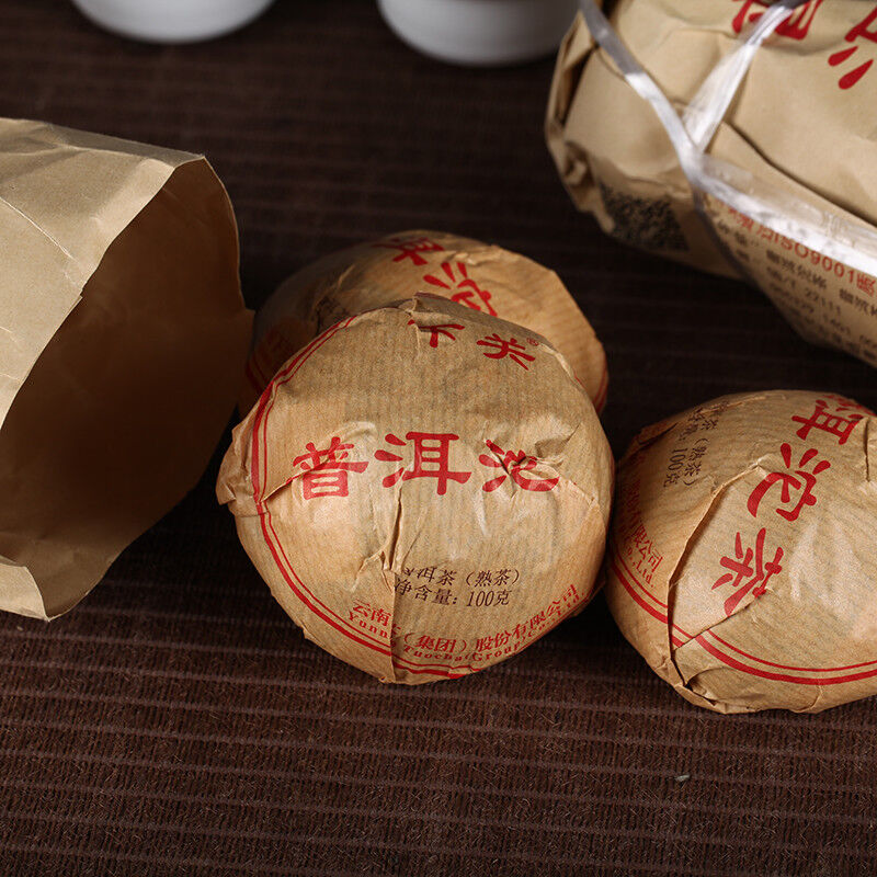 HelloYoung Cooked Pu-erh Pu’er Shu Puer Tuo Cha Yunnan Nature Ripe Pu erh Tuo Tea 5pcs 500g