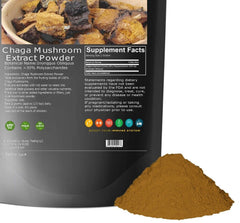 Chaga Mushroom Powder Inonotus Obliquus 8.8oz - Pure Non-Gmo Chaga Extract