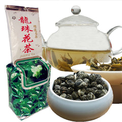 HelloYoung Top Grade 100% JASMINE DRAGON PEARLS TEA Natural Jasmine Flower Green Tea 250g