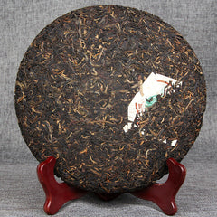 HelloYoung Health Care Organic Big Leaf Pu-erh Green Tea Cake Yunnan Old Pu'er Cha Tea 400g