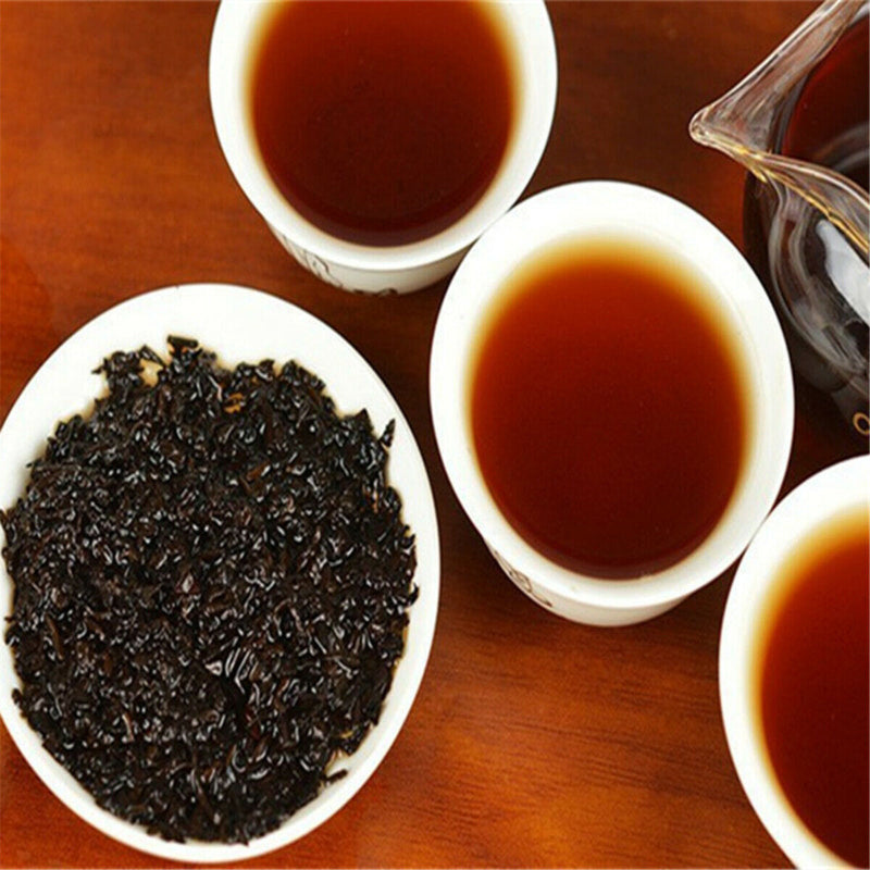HelloYoung 357g Ripe Pu-erh Tea Menghai Dayi Classic Tea Puer Chinese Cooked Puerh Tea Black Tea