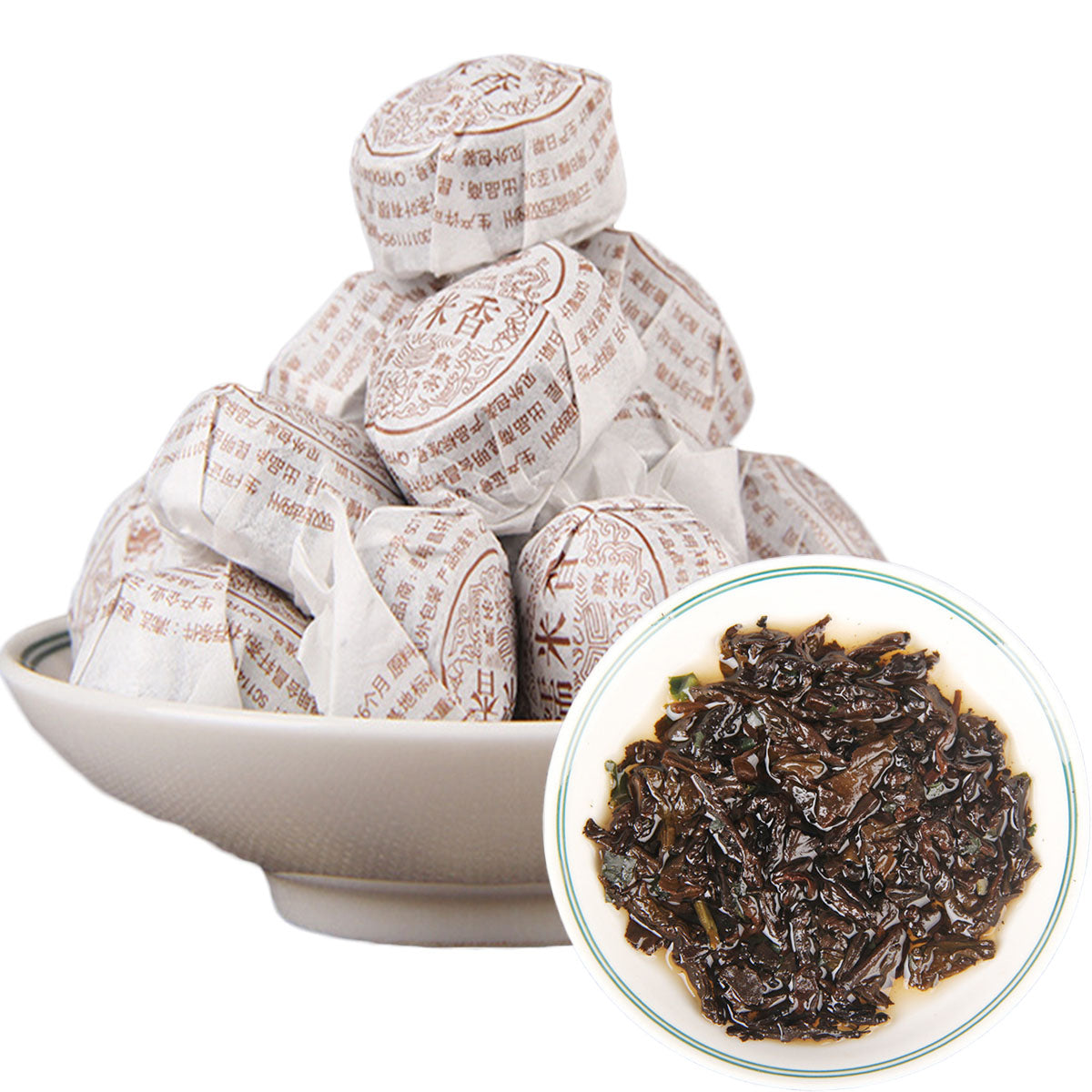 HelloYoung100g Yunnan Puerh Tea Glutinous Rice Flavor Puer Tuocha Black Tea Ripe Pu Er Tea