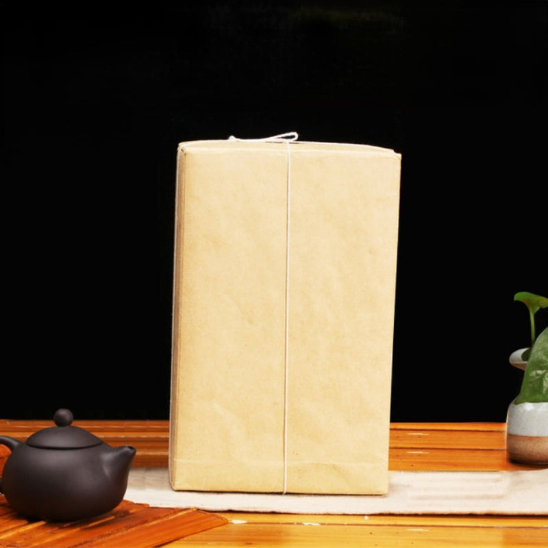 HelloYoung 12 Years 1000g Premium Black Tea Handmade Organic Brick Tea Fu Heicha Green Food