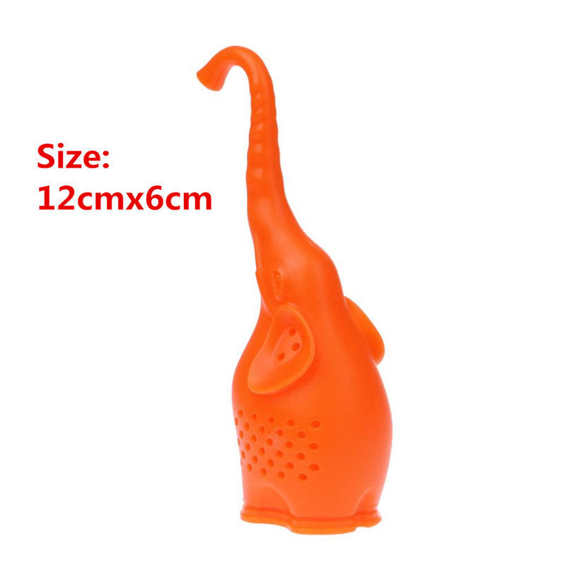 Teapot Cute Elephant Silicone Tea Infuser Filter Teapot for Tea & Coffee Drinkware Kitchen Accessories Drop shipping