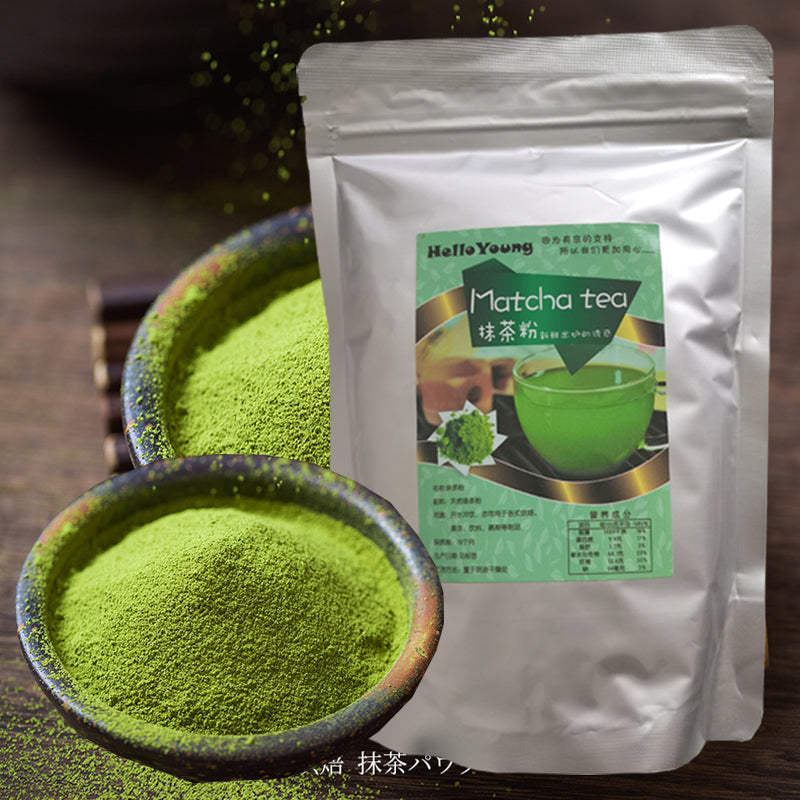 HelloYoung Organic Matcha Green Tea Powder 100% Pure Premium Culinary