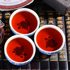 HelloYoung Shu Brown Mountain Pu-erh Tea Ripe Golden Tree Arbor Yunnan Cooked Puer Tea 357g