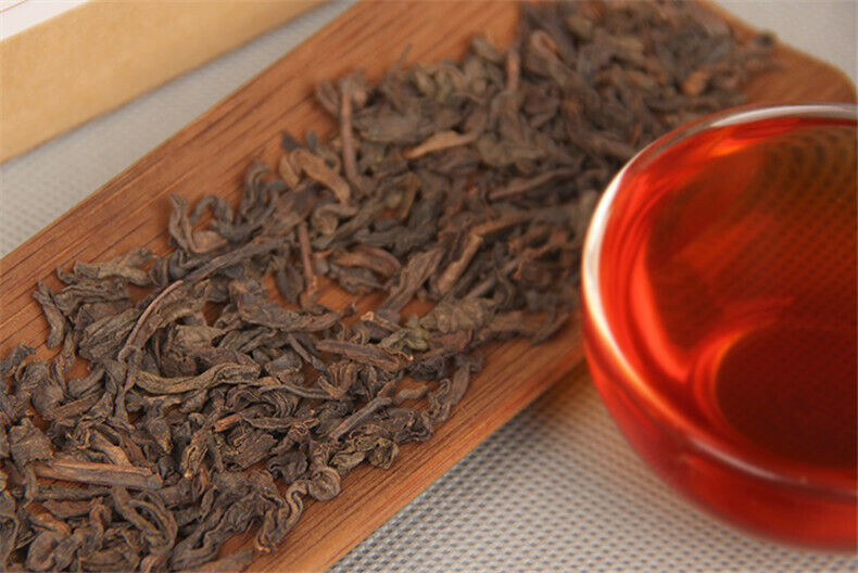 HelloYoung Old Tree Organic Health Chinese Puer Tea Boxed Ripe Pu-erh Loose Black Tea 120g