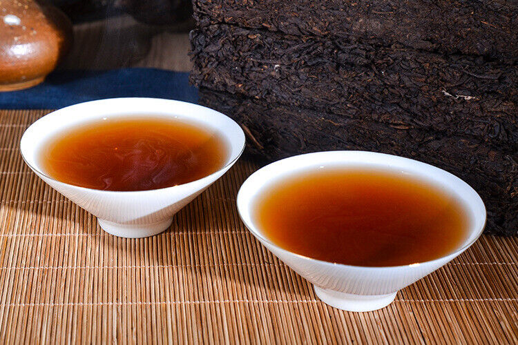 HelloYoung High Quality Cooked Puer Tea Yunnan Menghai Handmade Ripe Pu erh Tea Brick 250g