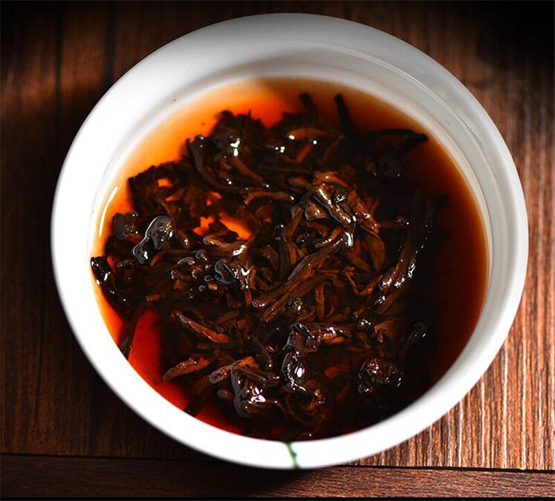 HelloYoung Gong Ting Royal Old Puer Tea Cake Yunnan Mengku Ripe Pu-erh Tea Black Tea 400g 茶