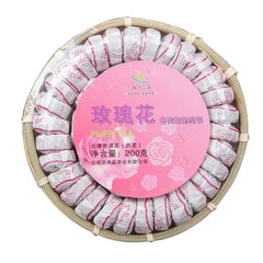 HelloYoung Healthy Care Mini Tuo Tea Rose Ripe Puerh Tea Chinese Yunnan Cooked Black Tea
