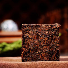 HelloYoung Cooked Pu'er Tea Shu Pu'er Brick Top-Grade Old Pu-erh Tea Class Puerh Tea 200g